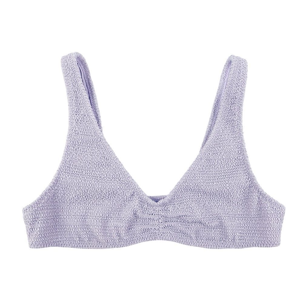 PacSun Swim Lavender Purpleโ Smocked Bikini Top Size Small